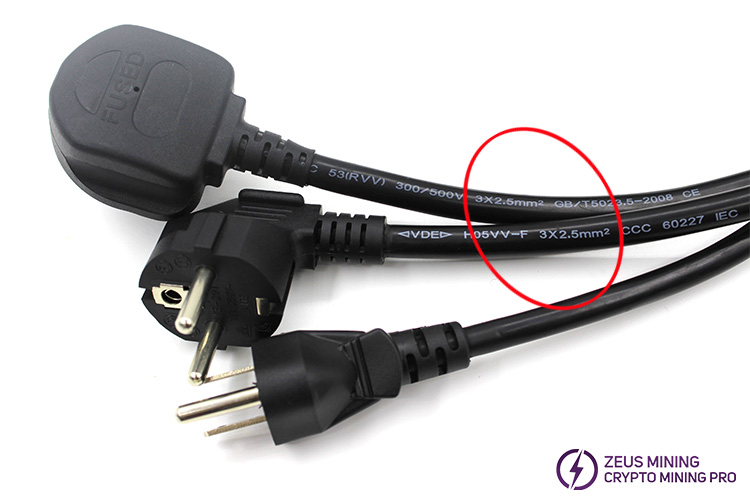 iBeLink BM-S3 Power Cord Cable C19 16A - Image 2